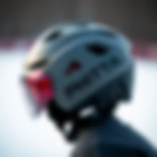 Close-up view of the Predator Skate Helmet showcasing its advanced safety features.