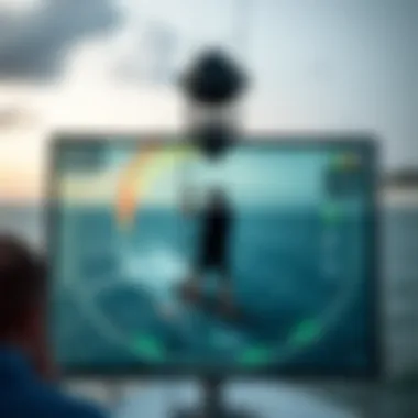 Zoomed view of radar data interpretation