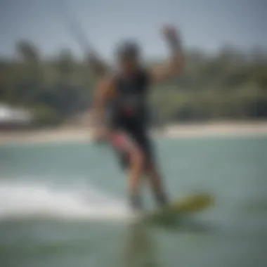 Kiteboarding enthusiast testing Slingshot gear