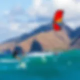 Kiteboarding at St. Barts Beach A stunning view of St. Barts beach with kiteboarders in action