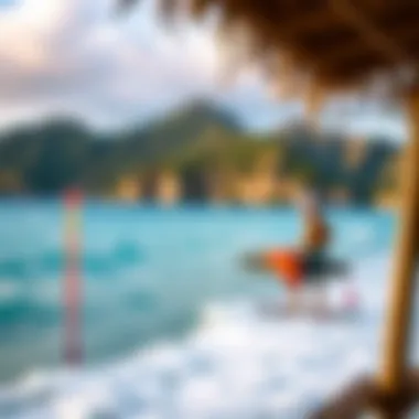 Temperature Trends in St. Barts A chart showing temperature variations throughout the year in St. Barts