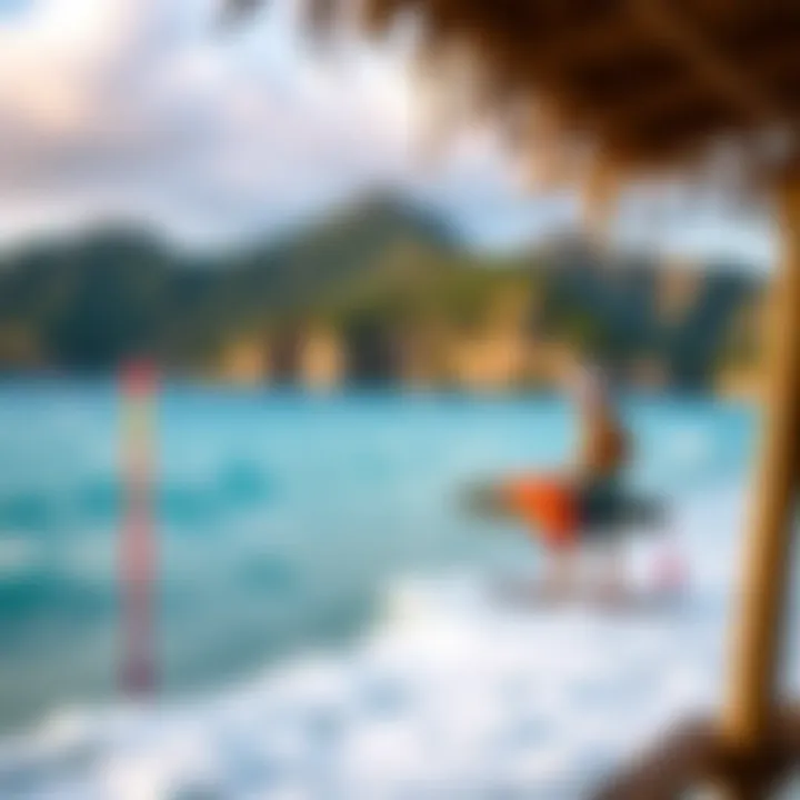 Temperature Trends in St. Barts A chart showing temperature variations throughout the year in St. Barts