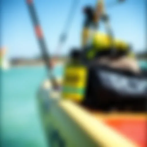 Essential Gear Maintenance Kiteboarding gear with sticky bumps wax remover