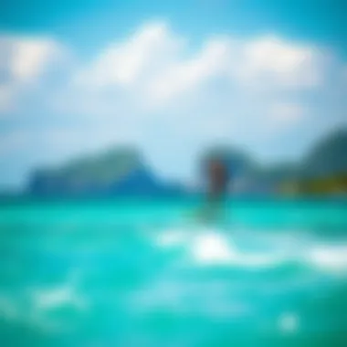 Stunning kitesurfing location with crystal clear waters