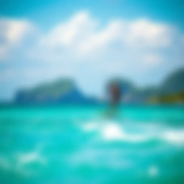 Stunning kitesurfing location with crystal clear waters