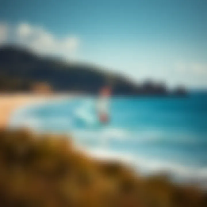 A breathtaking beach location ideal for surf kiting enthusiasts