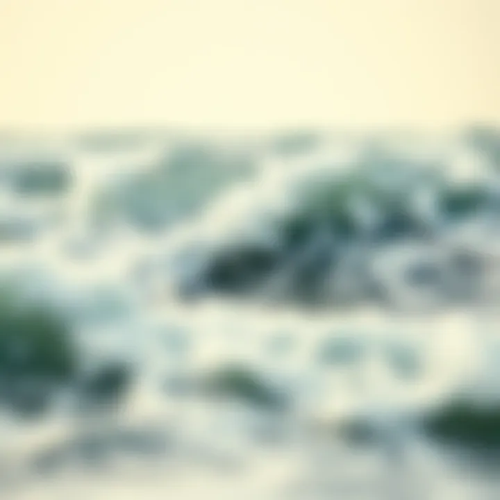 Rough ocean waves illustrating environmental hazards to the eyes