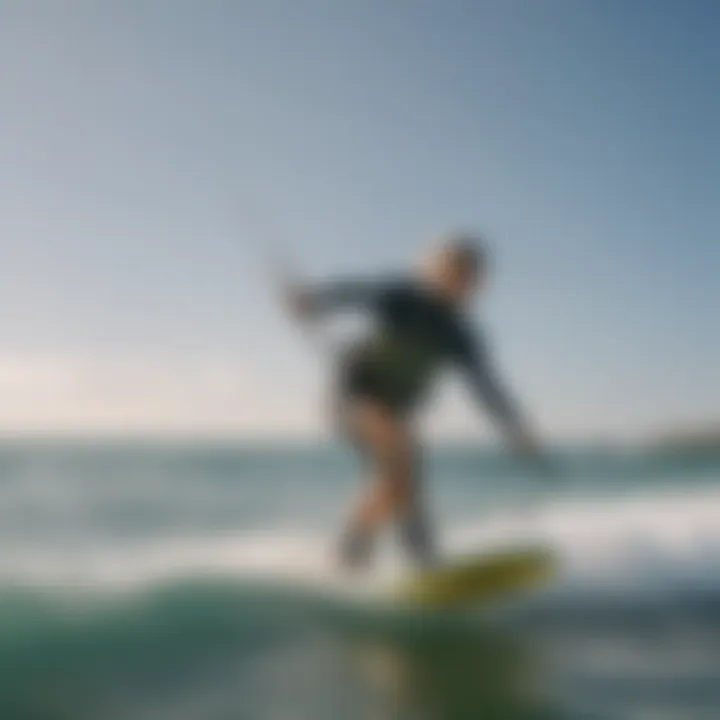 Advanced kiteboarding techniques in action