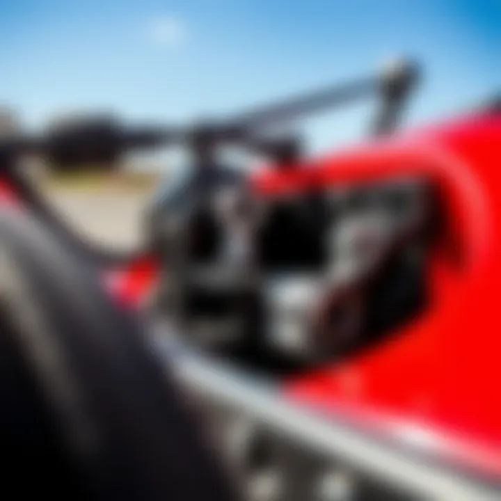 Detailed view of slingshot mechanics