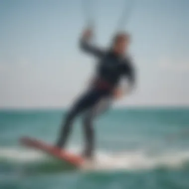 Dynamic Kite Surfing Lesson Dynamic kite surfing lesson on the water