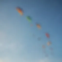Colorful kites soaring in the sky