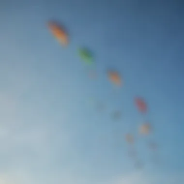 Colorful kites soaring in the sky