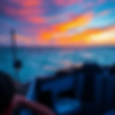 A picturesque sunset over the Bahamian waters