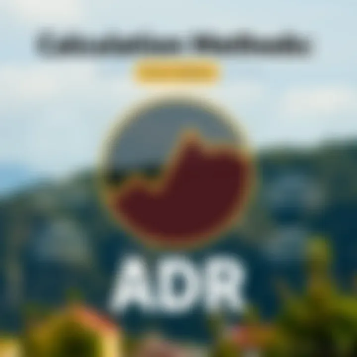 Infographic depicting calculation methods of Average Daily Rate