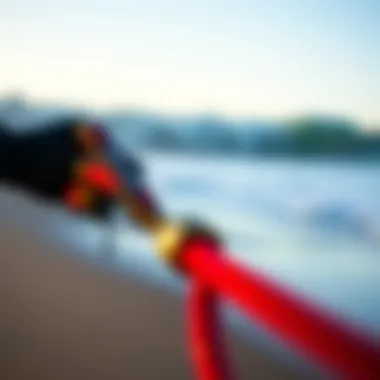 Visual comparison between coiled and traditional surf leashes