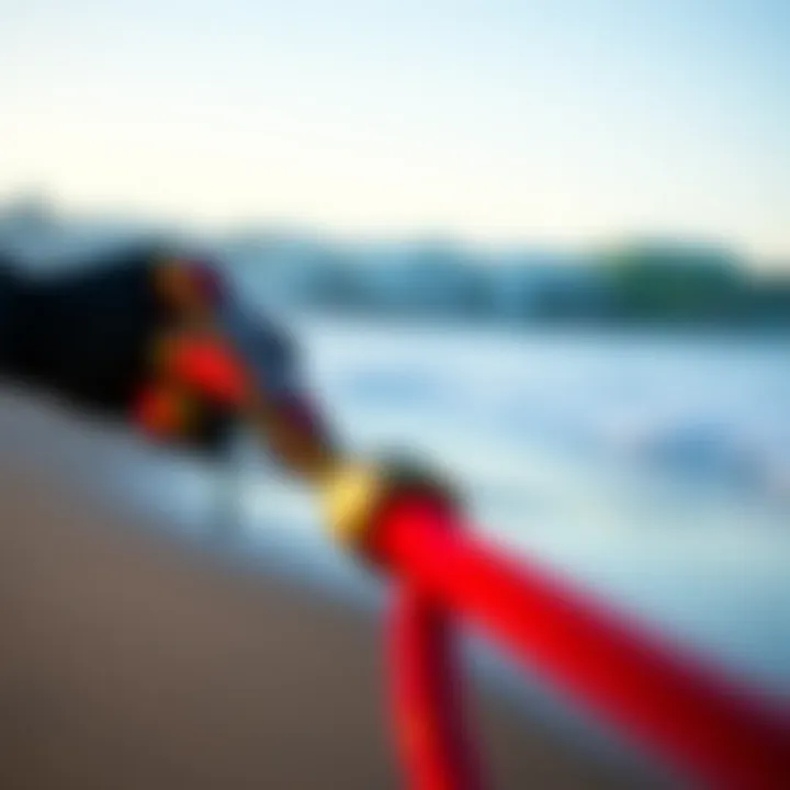 Visual comparison between coiled and traditional surf leashes