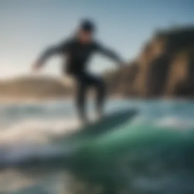 Efoiling: The Thrill of Riding the Waves A rider enjoying an efoil experience in a serene setting