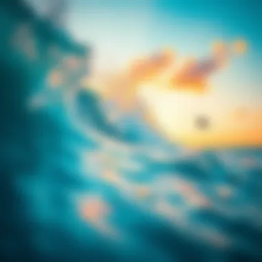 A stunning kite surfing destination with vibrant waves