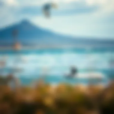 A stunning kiteboarding location ideal for using split kiteboards.