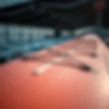 Innovative Design of Foil Paddle Boards Detailed view of foil paddle board construction