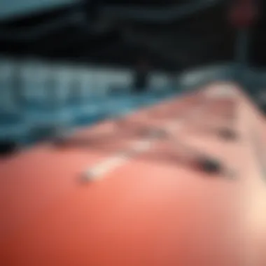 Innovative Design of Foil Paddle Boards Detailed view of foil paddle board construction