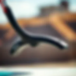 Detailed view of a kiteboard handle showcasing its ergonomic design