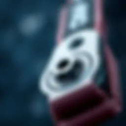 Detailed view of a kiteboarding leash plug showcasing its design and functionality