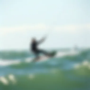 Kiteboarder navigating diverse conditions with the Naish Triad