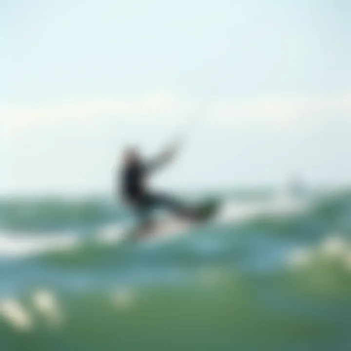 Kiteboarder navigating diverse conditions with the Naish Triad