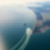 Aerial view of Lake Erie showcasing its expansive waters and surrounding geography.