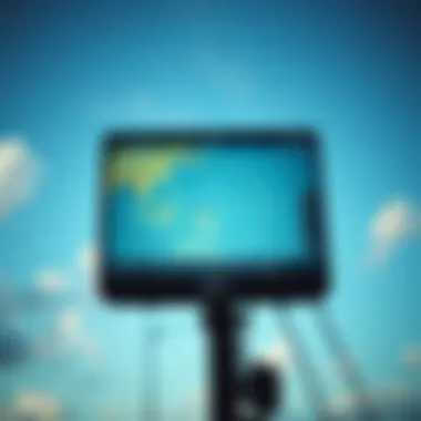 Weather radar screen displaying conditions in Hudson, FL