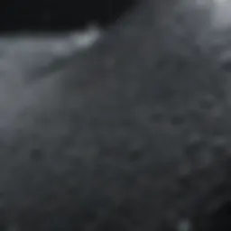 Close-up of wetsuit material showcasing texture and flexibility