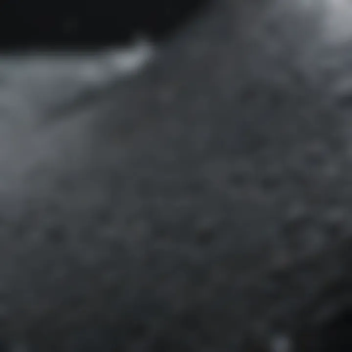 Close-up of wetsuit material showcasing texture and flexibility