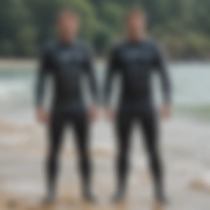 Comparison of different wetsuit thickness options