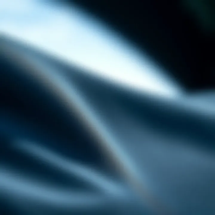 Close-up of wetsuit material showcasing flexibility and insulation